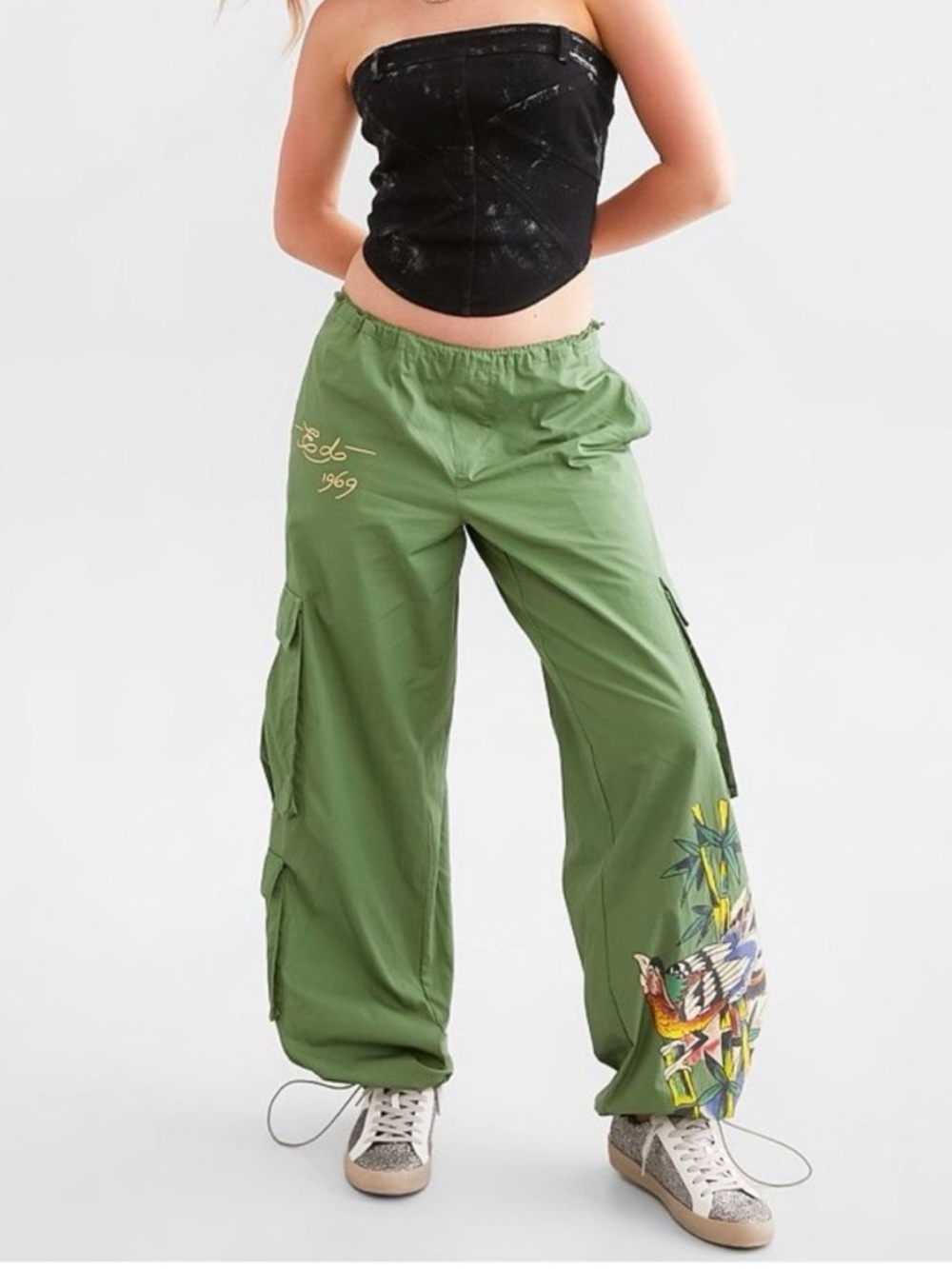 Ed Hardy Poplin cargo pants